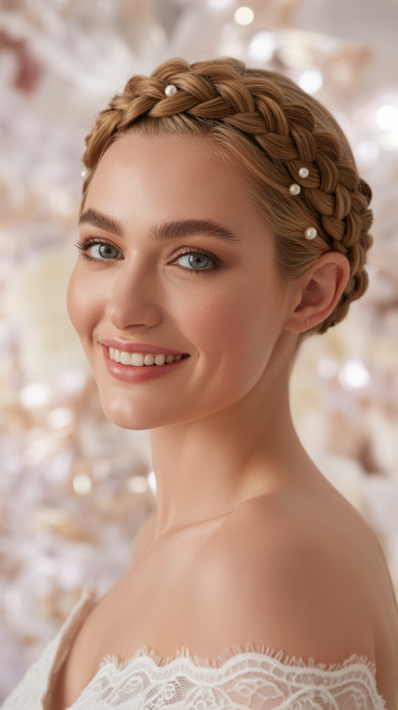 Crown Braid with Tucked Ends