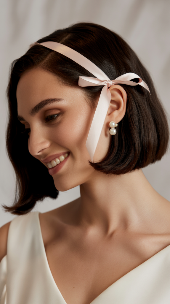Sleek Bob with Ribbon Detail