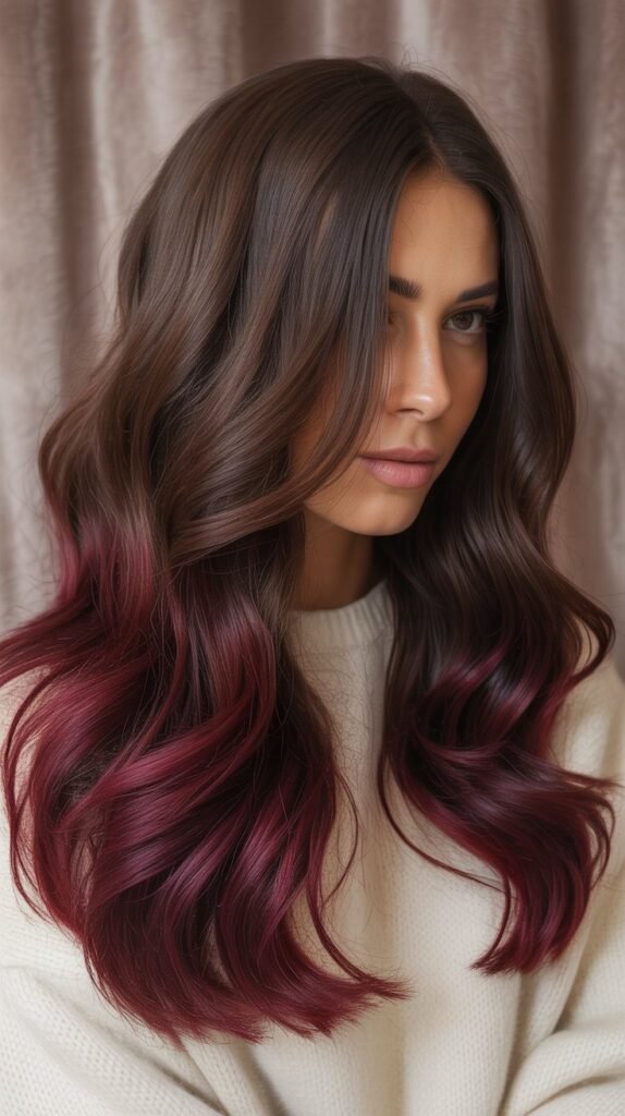 Burgundy Ombré