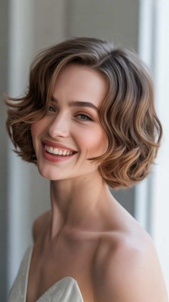 Textured Bob with Soft Waves