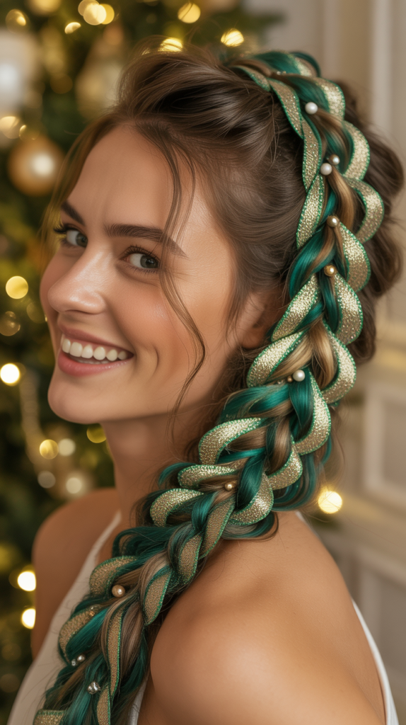  Braided Gift Ribbon Updo