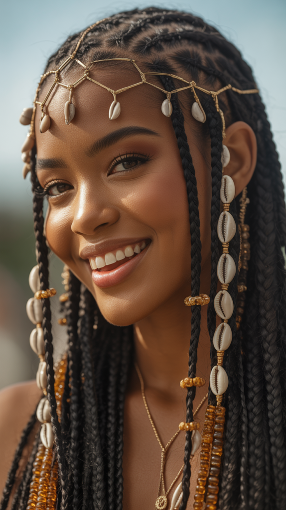 Fulani Braids with Jewelry