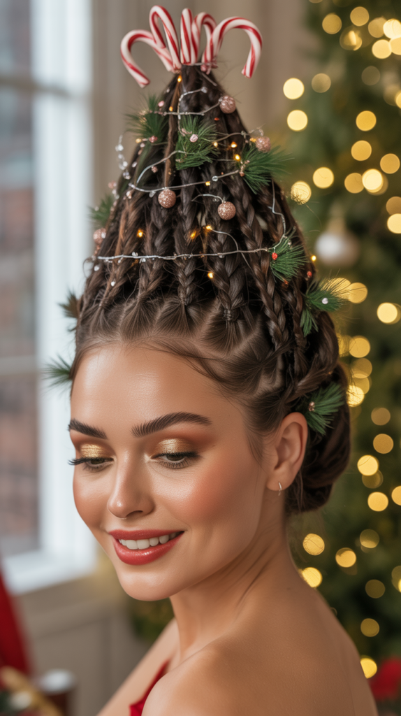 Candy Cane Twist Crown