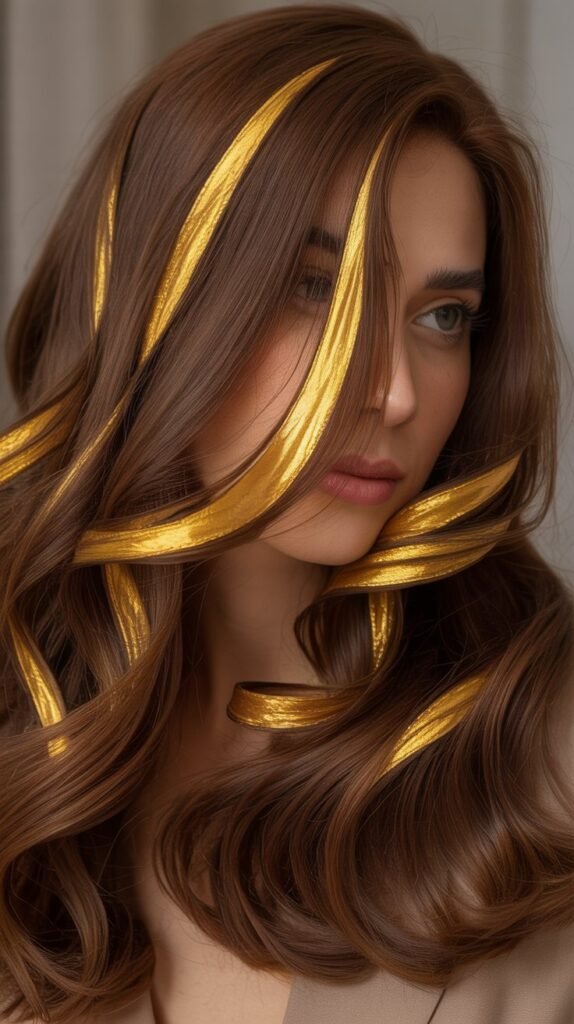 Chestnut with Golden Ribbons