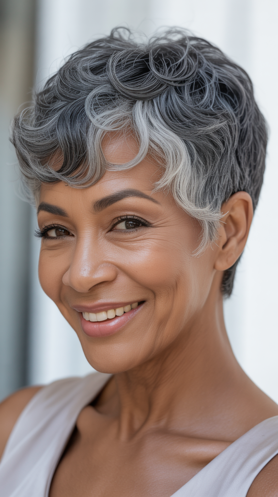 Salt and Pepper Pixie with Texture