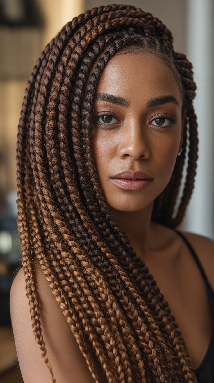  Side Part Crochet Braids