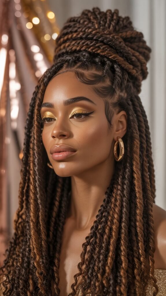 Braided Bun with Baby Hair Wig