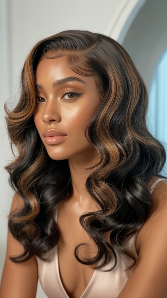  Side Part Body Wave