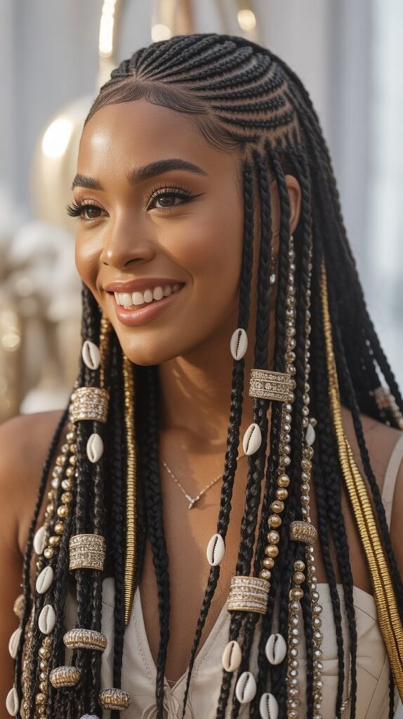 Knotless Braid Updo Wig