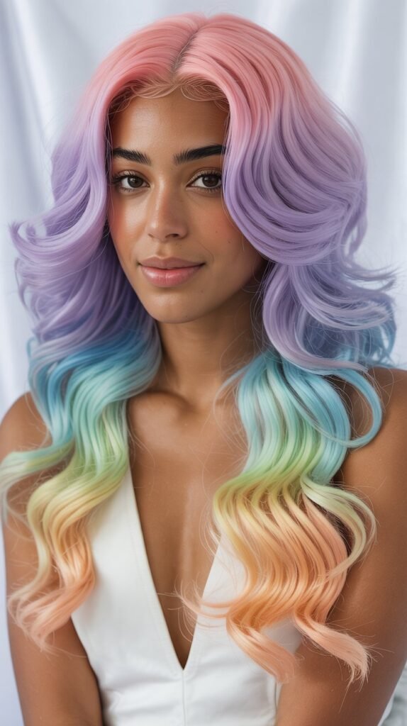 Chocolate Brown Braided Halo with Curls