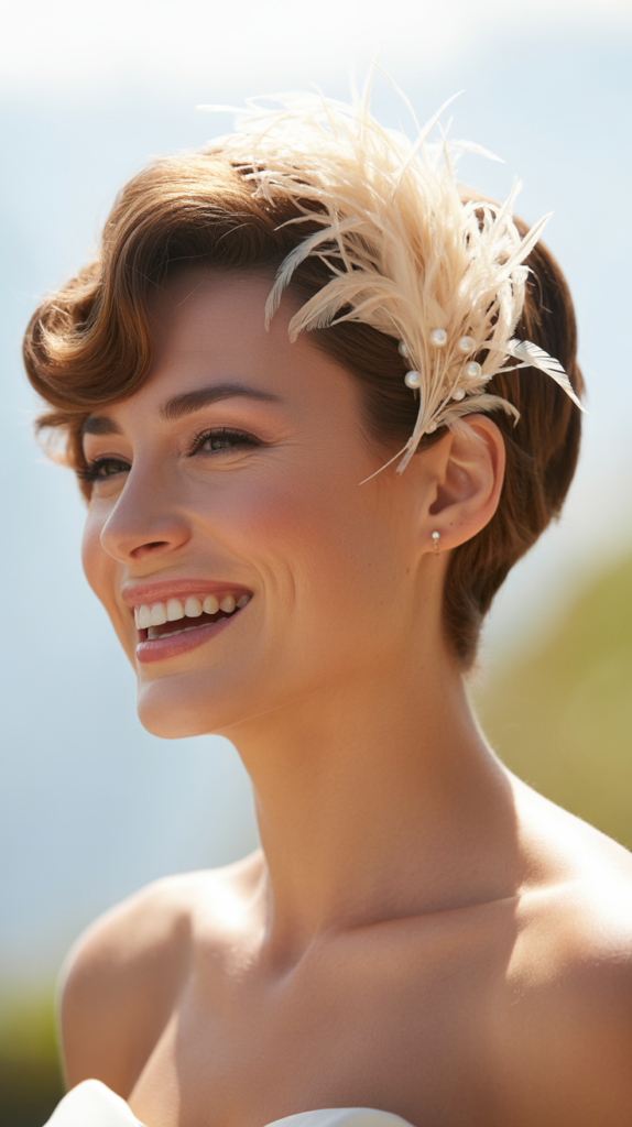 Feathered Fascinator Accent