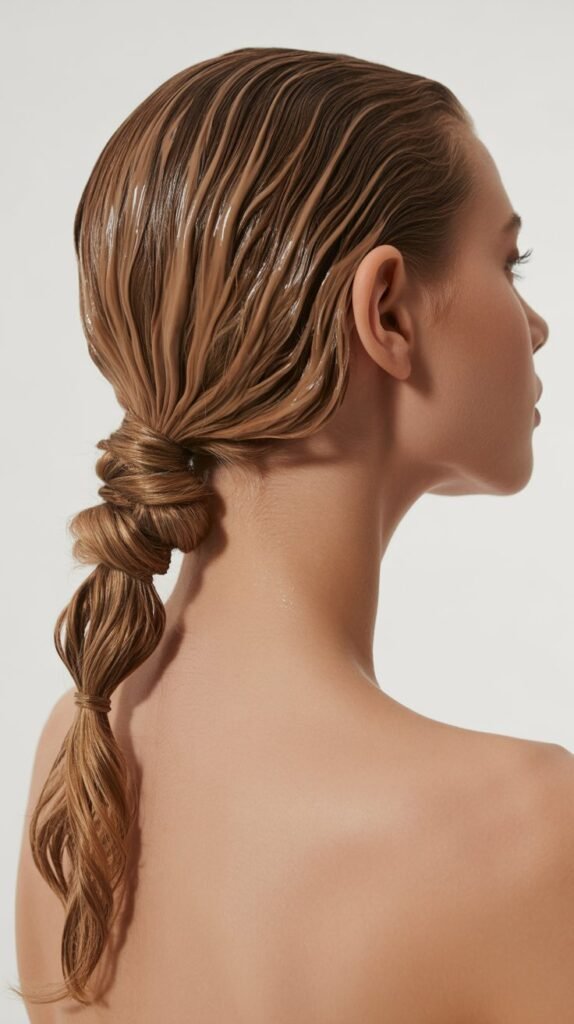 Low Twisted Ponytail