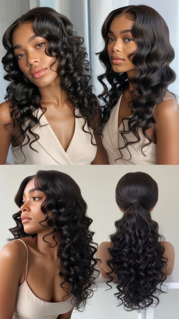 Deep Wave Ponytail Extension