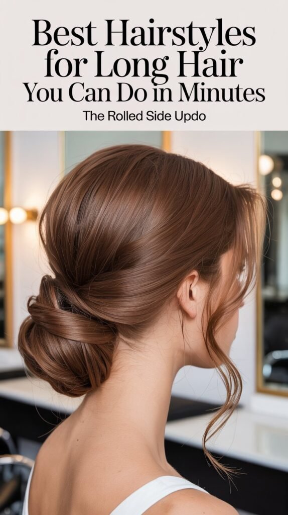 The Rolled Side Updo