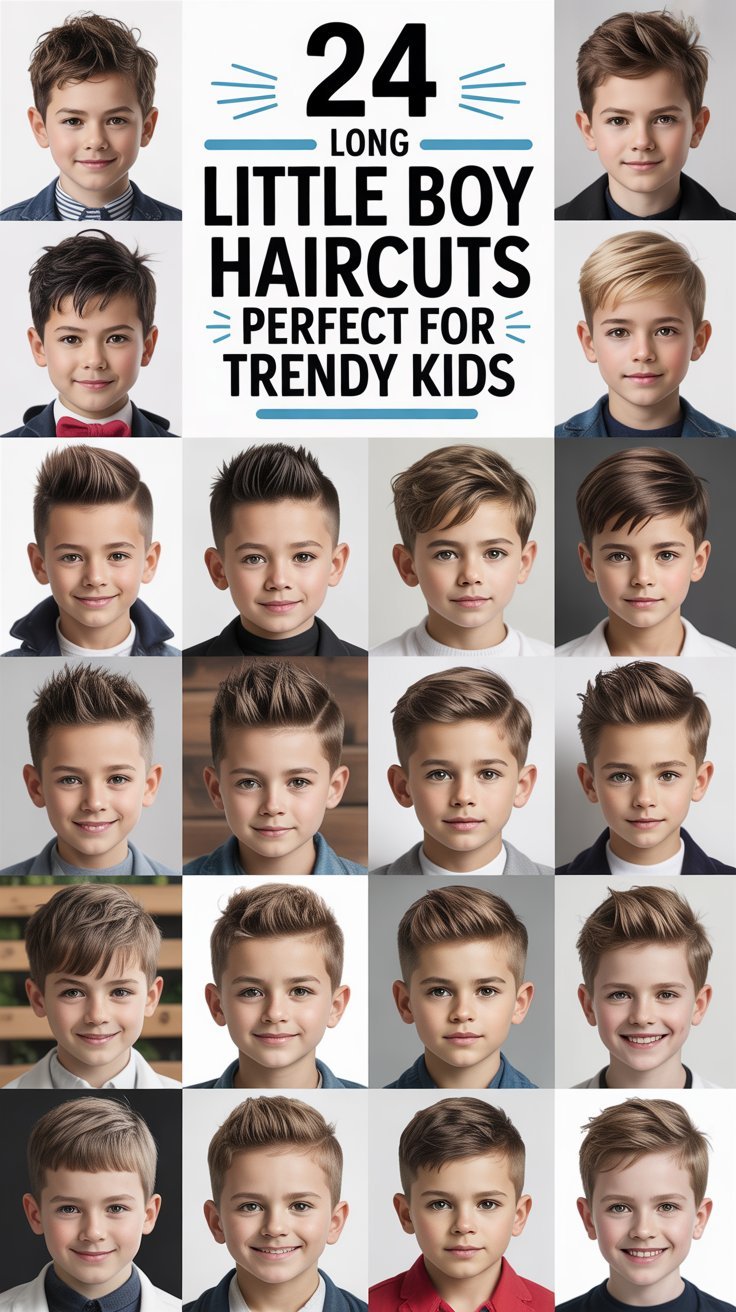 24 Long Little Boy Haircuts Perfect for Trendy Kids