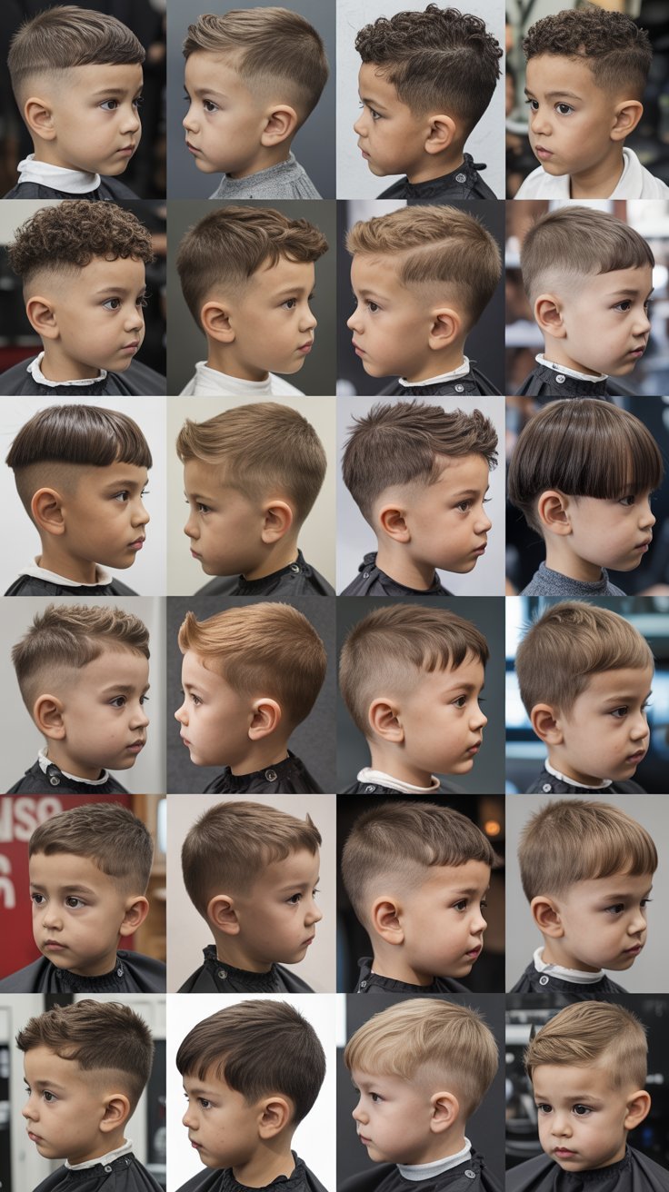 25 Cool Little Boy Haircuts with Short Fades for a Sharp Look