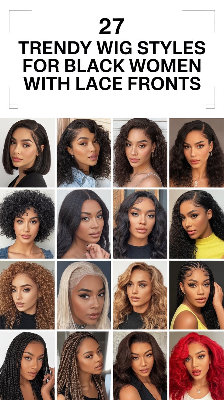 27 Trendy Wig Styles for Black Women with Lace Fronts