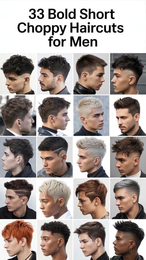 33 Bold Short Choppy Haircuts for Men 33 Bold Short Choppy Haircuts for Men