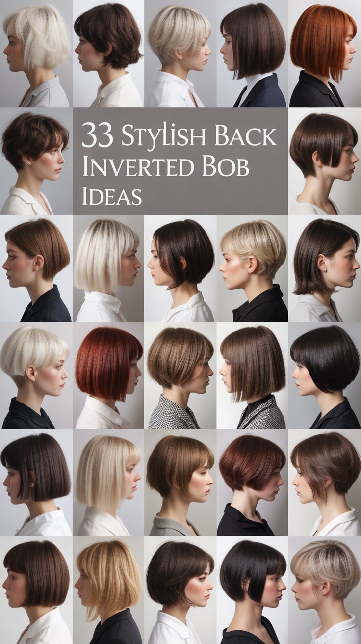 33 Stylish Back View Inverted Bob Haircut Ideas You'll Love