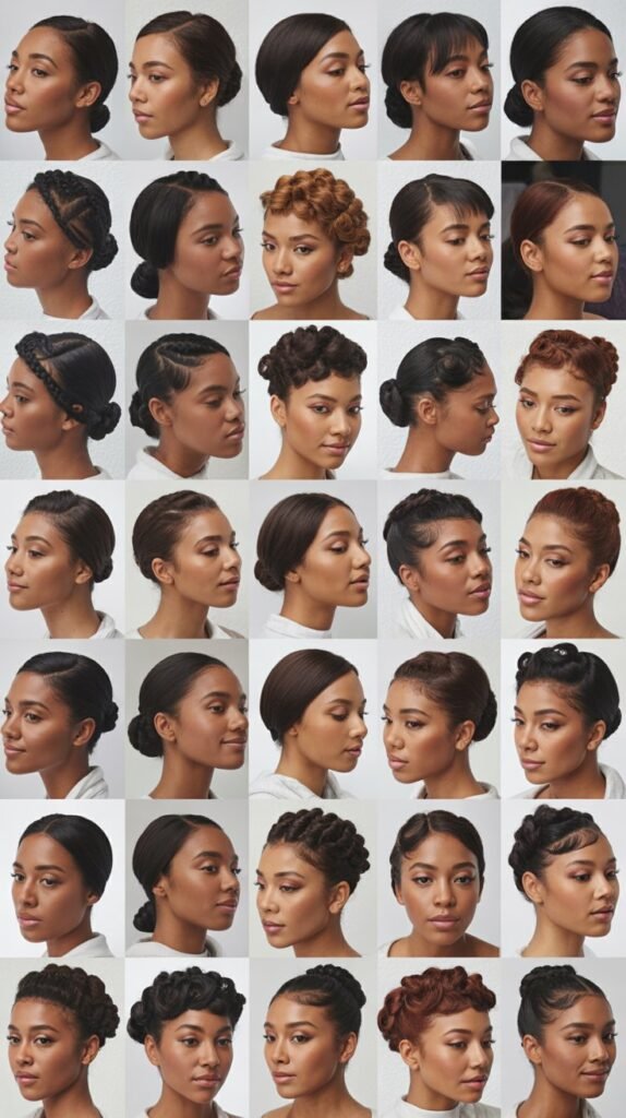 30 Elegant Updo Wig Styles for Black Women