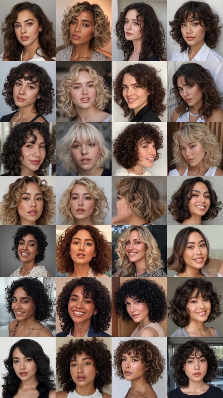 30 Trendy Medium Curly Haircuts to Try