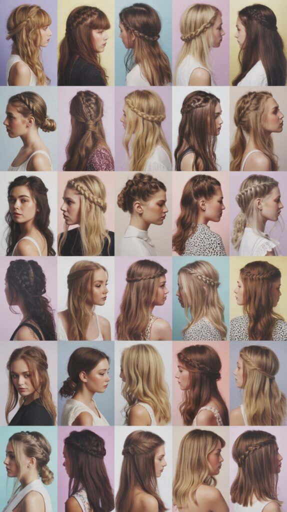 30 Trendy Half-Up Half-Down Hairstyles for HoCo 2025
