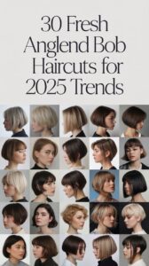 30 Fresh Angled Bob Haircuts for 2025 Trends