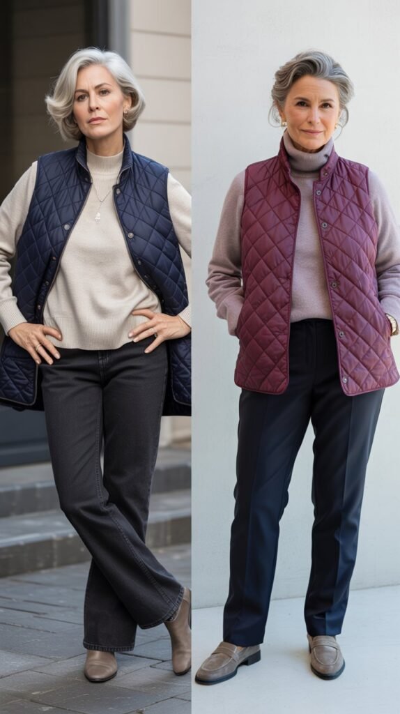Quilted Vest Casual Chic