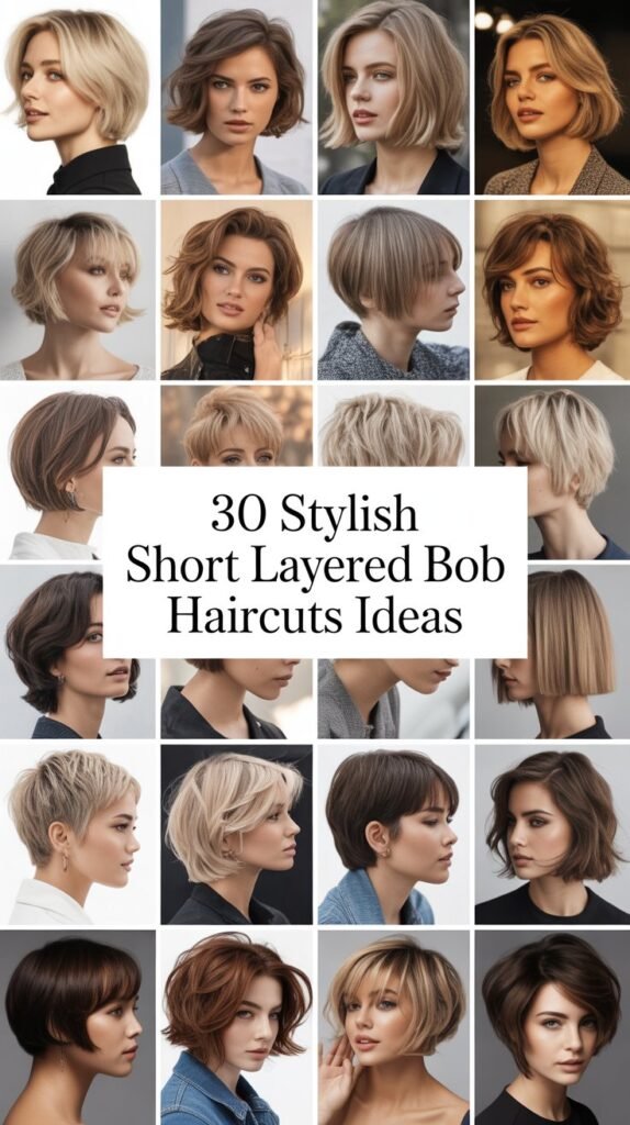 30 Stylish Short Layered Bob Haircuts Ideas 30 Stylish Short Layered Bob Haircuts Ideas