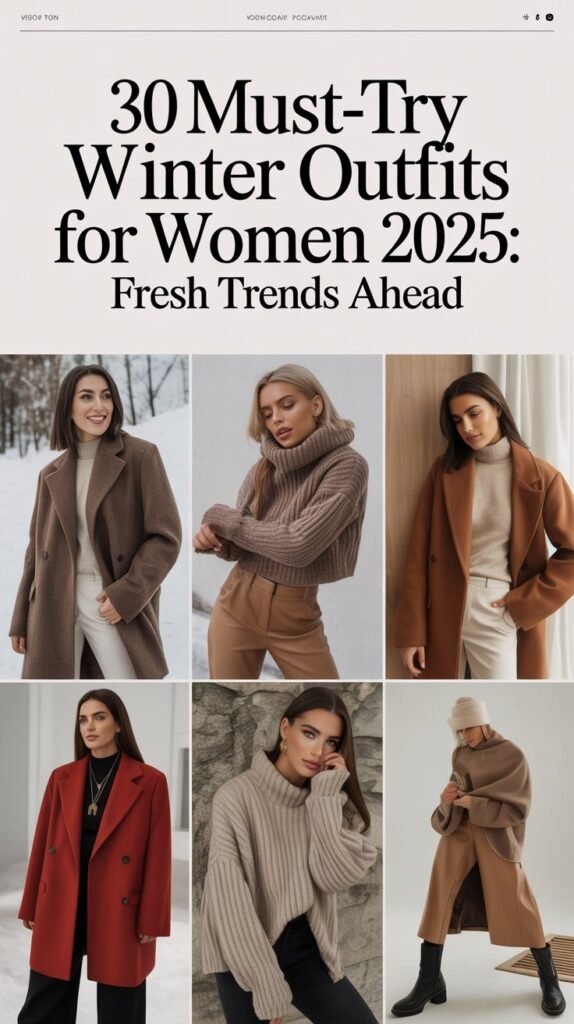 30 Must-Try Winter Outfits for Women 2025: Fresh Trends Ahead