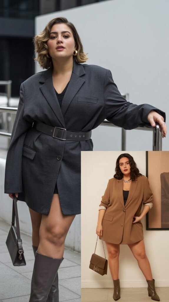 Oversized Blazer as a Dress
