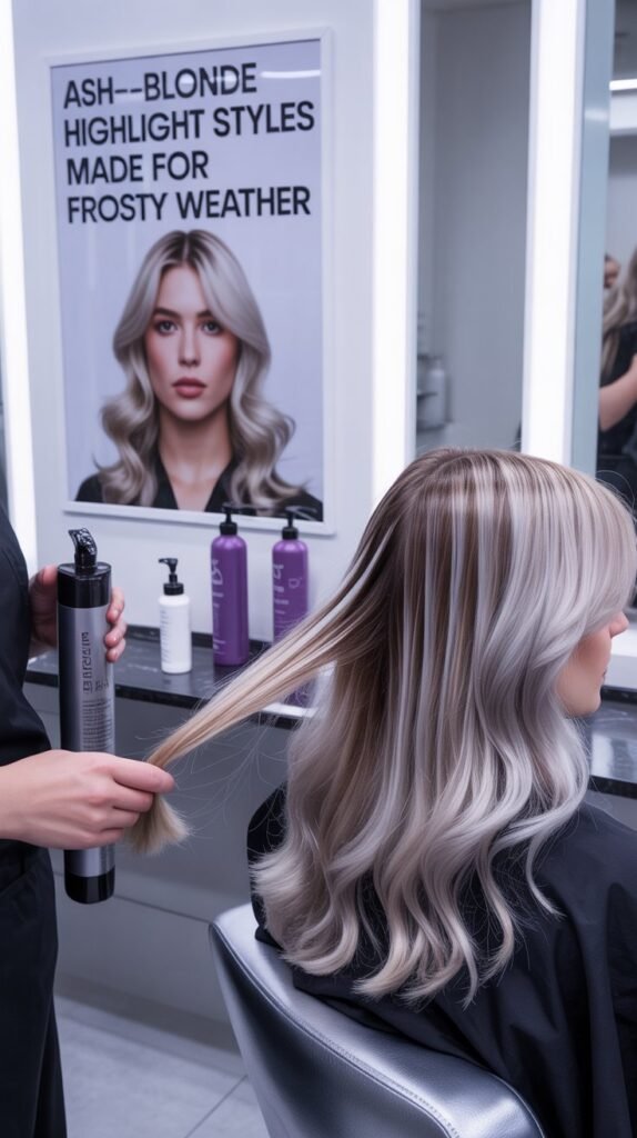 Ash-Blonde Highlights Maintenance Routine