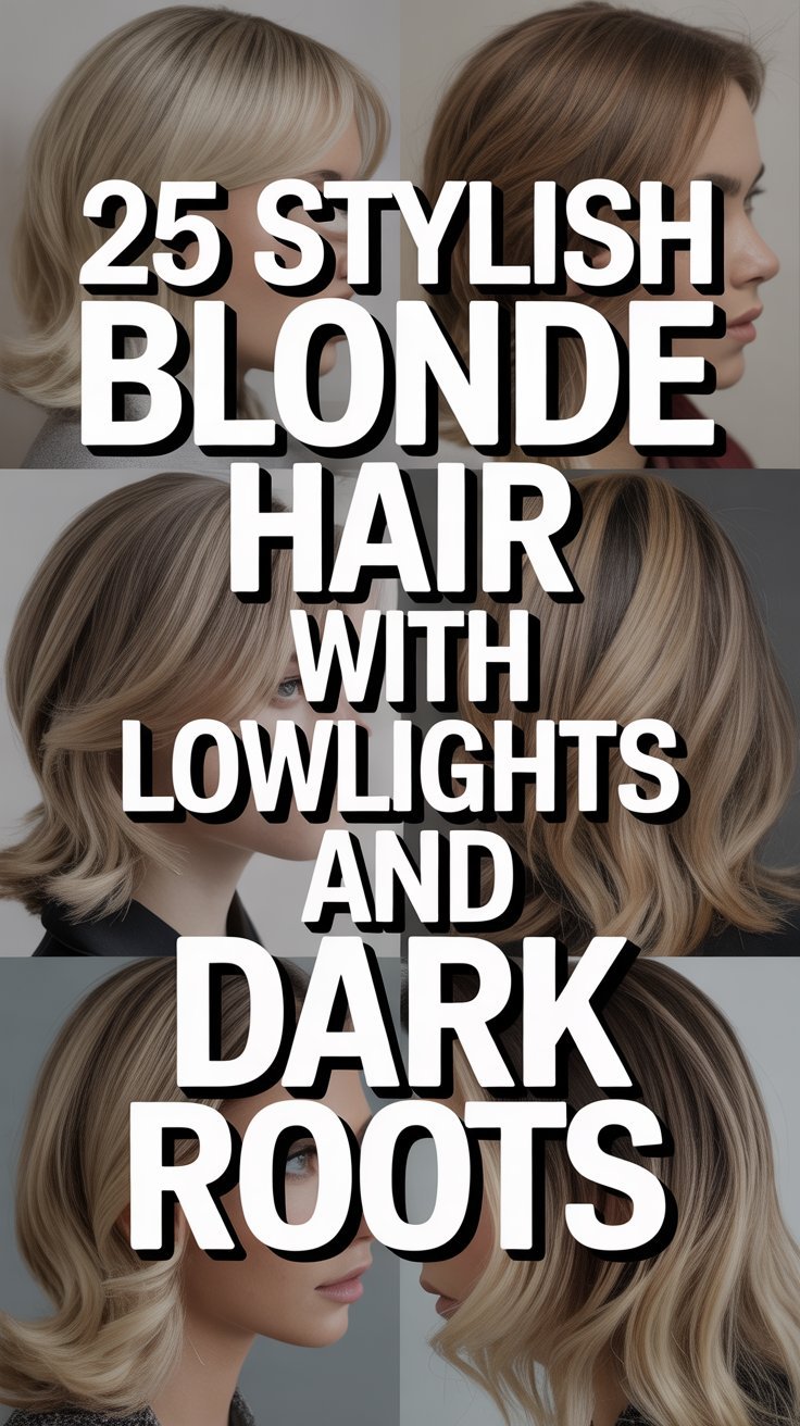 25 Stylish Blonde Hair with Lowlights and Dark Roots