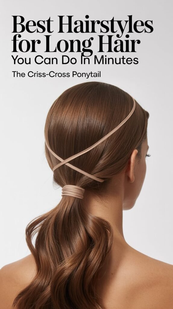 The Criss-Cross Ponytail