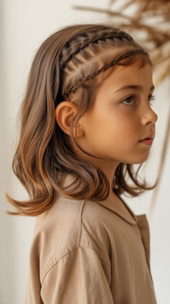 Long Hair with Braided Details