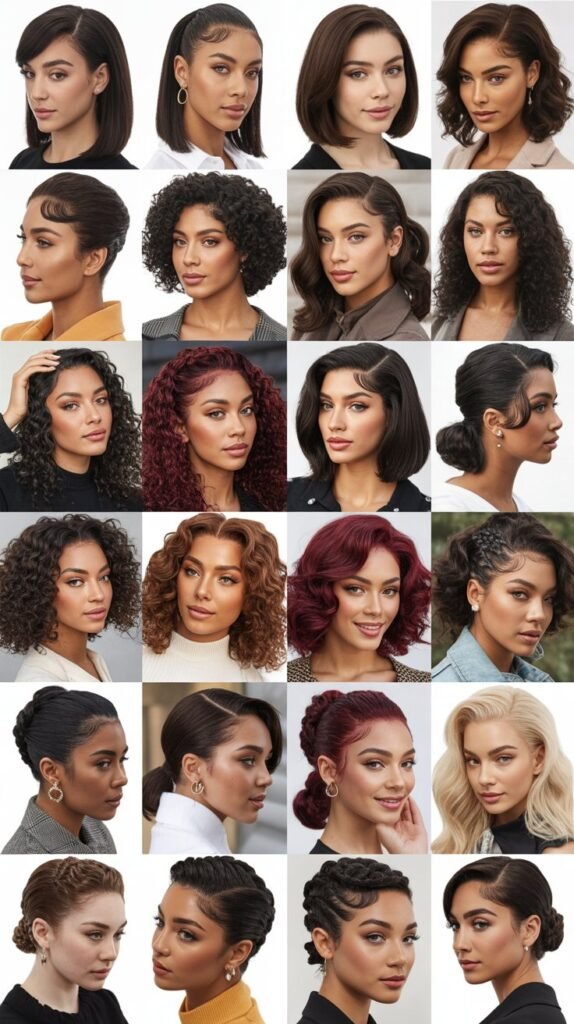 30 Gorgeous Wig Styles for Black Women with Side Parts