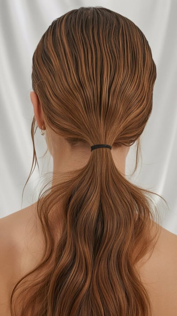 Low Ponytail with Volume