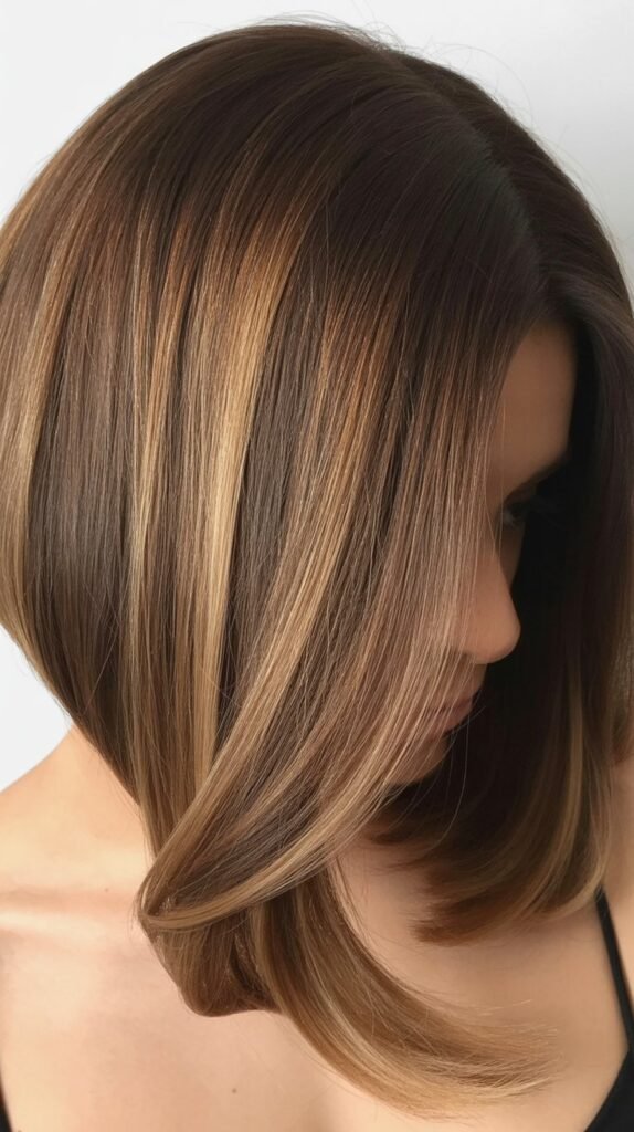 Balayage Bob for Thick Hair