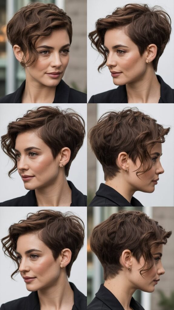 . Sleek Pixie with Minimalist Wire Frames