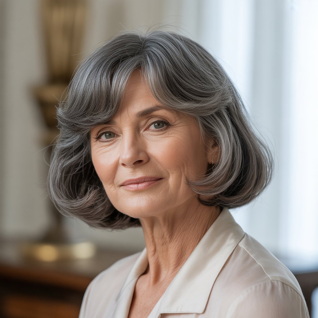 Chin-Length Bob with Minimal Layers