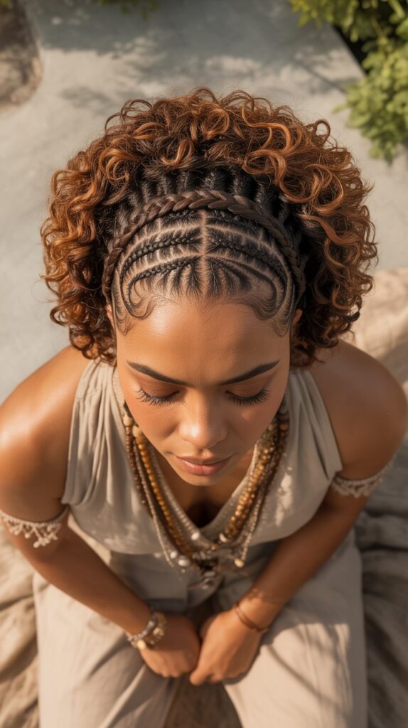 30 Best 3C 4A Hairstyles for Short Hair You'll Love 19 Protective Crown Braid