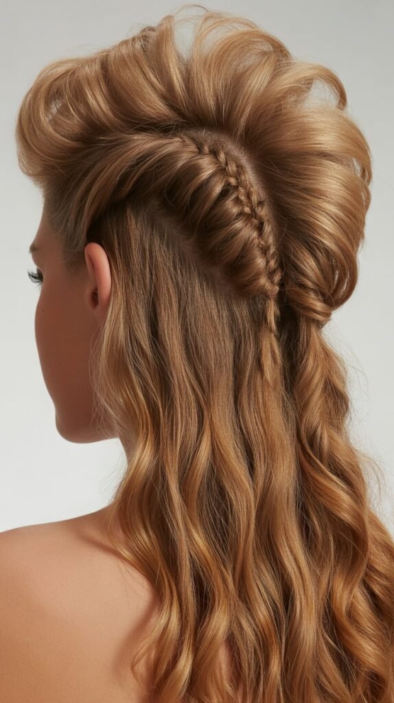 Mohawk-Inspired Half-Up