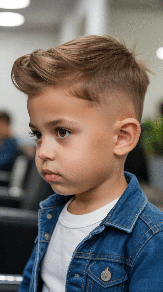 23 Toddler Boy Fade Haircuts That Are Totally Adorable 20 Brush Up Fade