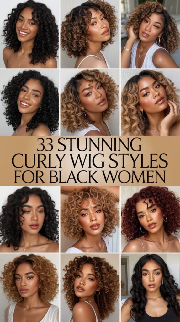 33 Stunning Curly Wig Styles for Black Women