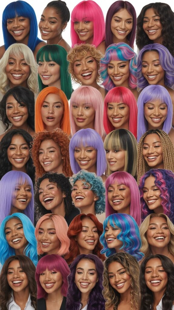 33 Vibrant Colored Wig Styles for Black Women