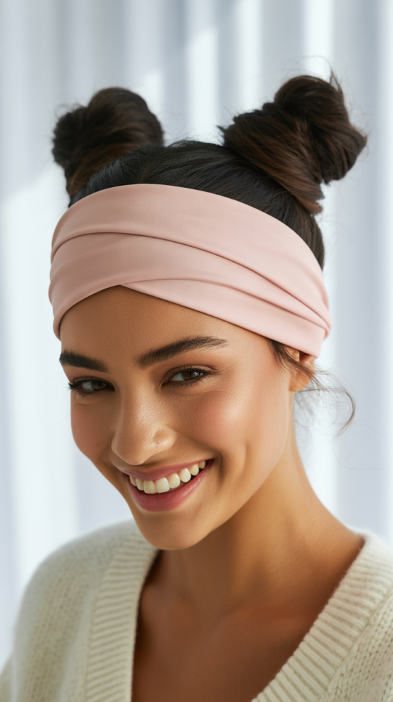 Thick Headband with Space Buns