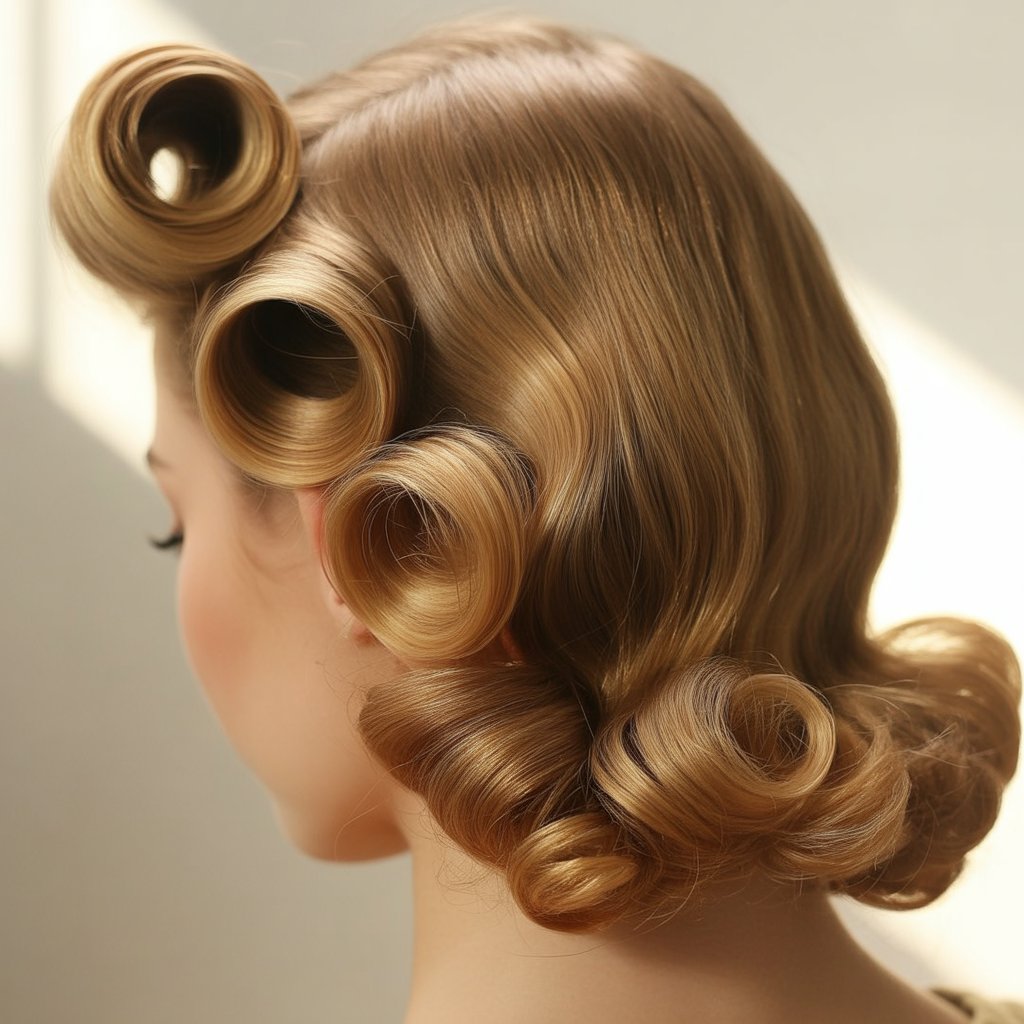 33 Modern Half Up Half Down Curly Hair Ideas That Will Turn Heads on Any Occasion 15 Vintage Victory Rolls Half Up