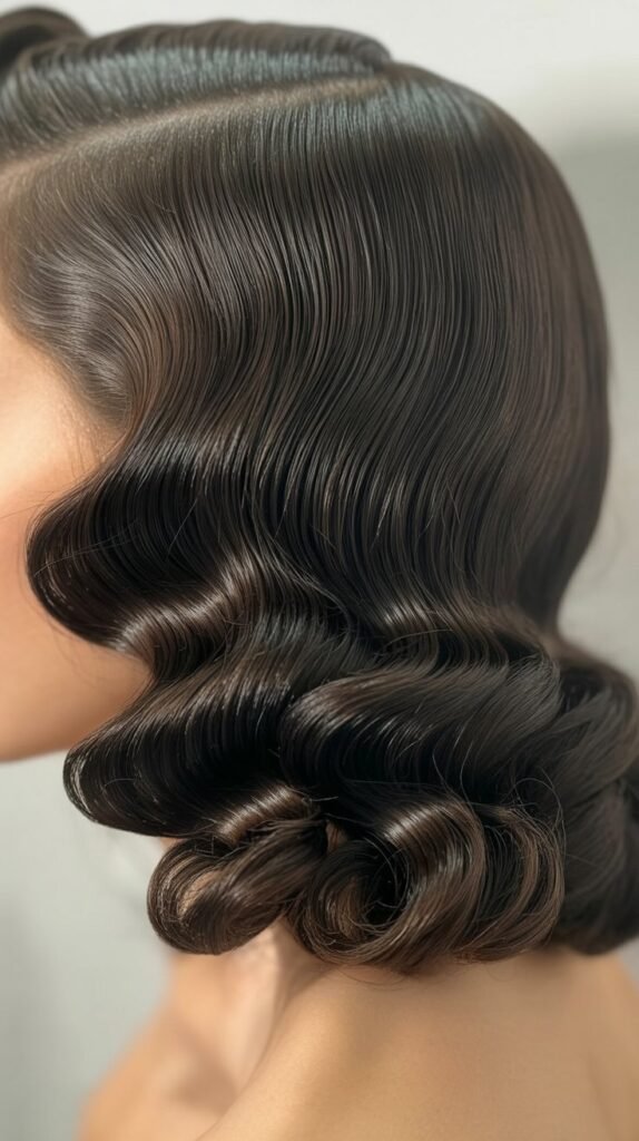 Pin-Curled Vintage Waves