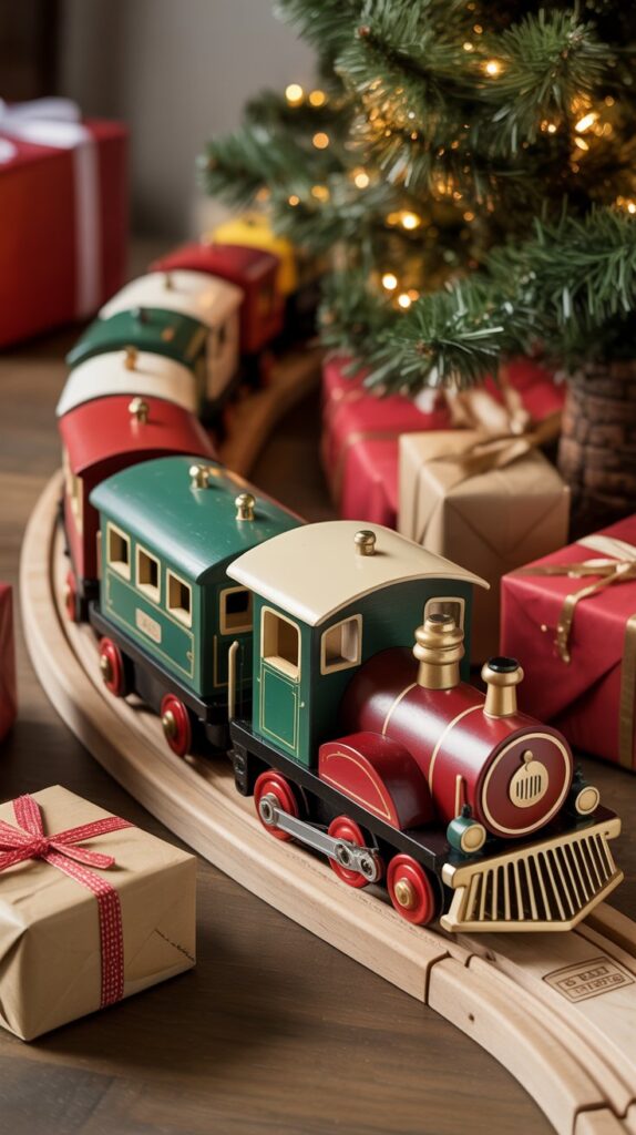 33 Profitable Rustic Christmas Wood Crafts for 2025 33 Wooden Christmas Train Sets