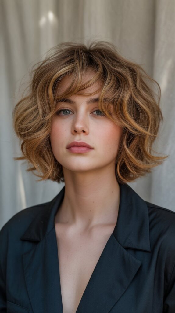 27 Stunning Choppy Bob Haircuts for Thick Hair 24 Choppy Bubble Bob